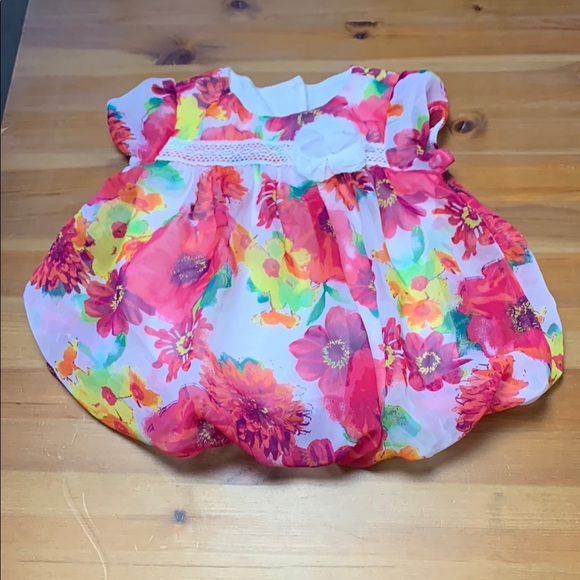5 for 25 Place Girls Summer Dress w Ballon Hem - Picture 1 of 8